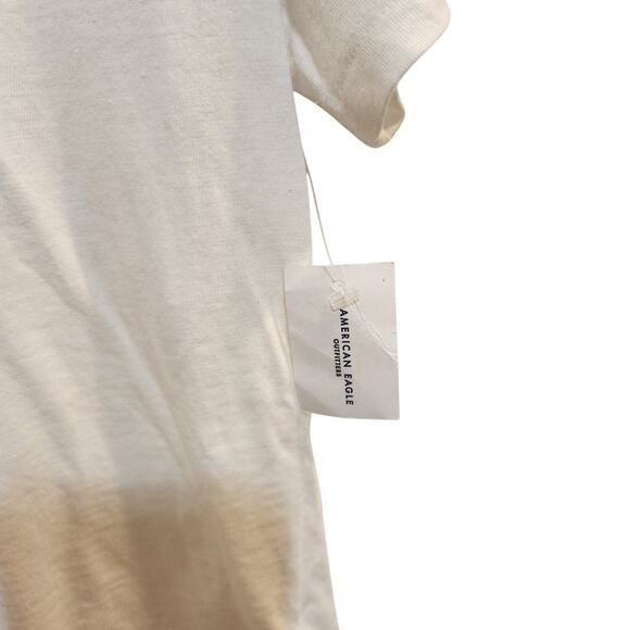 American Eagle White Short Sleeve Crew Neck Cactus Graphic T-Shirt Tee Medium - Picture 4 of 5